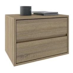 Κομοδίνο Ξύλινο 2 Συρτάρια 50x40x44εκ
