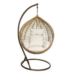 Olivia Μονή Κούνια Φωλία Μεταλλική Wicker Φ105x200εκ 5 Olivia Μονή Κούνια Φωλία Μεταλλική Wicker Φ105x200εκ -Vougioukas Kounies fwlies kipou exwterikou xwrou 2