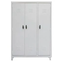 Ντουλάπα Μεταλλική Γαλβανισμένη Τρίφυλλη 120x45x175εκ