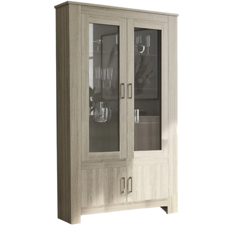 Βιτρίνα Ξύλινη Με Τζάμι 112x40x198εκ 2 Βιτρίνα Ξύλινη Με Τζάμι 112x40x198εκ - Image 2