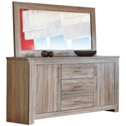 Μπουφές-Κονσόλα Ξύλινος Με Καθρέφτη 192x50x93εκ