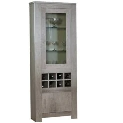 Βιτρίνα Ξύλινη Με Τζάμι 72x40x200εκ