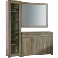 Frame Μπουφές-Κονσόλα Ξύλινος Με Καθρέφτη 120x40x83εκ