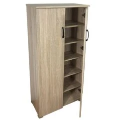 Παπουτσοθήκη Ξύλινη 2φυλλη 60x32x122εκ -Vougioukas Papoutsothikes ntoulapia voithitika 29