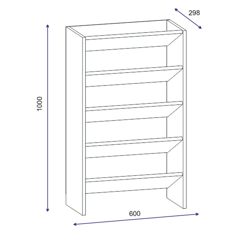 Sitro Παπουτσοθήκη Ξύλινη 15 Ζευγών 60x30x100εκ 2 Sitro Παπουτσοθήκη Ξύλινη 15 Ζευγών 60x30x100εκ - Image 2