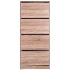 Παπουτσοθήκη Ξύλινη 4φυλλη 24 Ζεύγων 73x26x157εκ