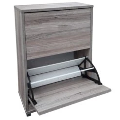 D4048 Παπουτσοθήκη Ξύλινη 2φυλλη 8 Ζευγών 50x19x80εκ -Vougioukas Papoutsothikes ntoulapia voithitika genikis xrisis 382