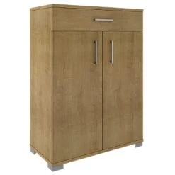 Ντουλάπι Ξύλινο 2φυλλο Με 1 Συρτάρι 70x35x97εκ