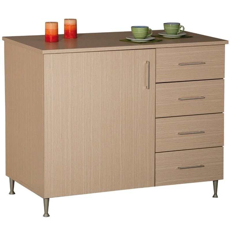 Ντουλάπι Ξύλινο 1φυλλο Με 4 Συρτάρια 100x60x85εκ 1 Ντουλάπι Ξύλινο 1φυλλο Με 4 Συρτάρια 100x60x85εκ