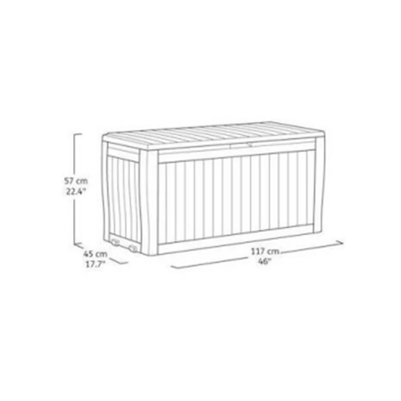 Comfy Πλαστικό Παγκάκι Μπαούλο Αποθήκευσης 270lt 117x45x57εκ 4 Comfy Πλαστικό Παγκάκι Μπαούλο Αποθήκευσης 270lt 117x45x57εκ - Image 4
