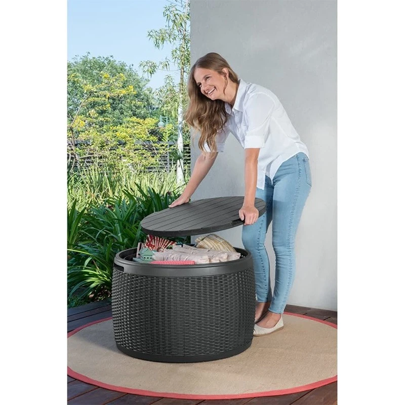 Circa Πλαστικό Μπαούλο Αποθήκευσης 140lt Φ68x43.5εκ 2 Circa Πλαστικό Μπαούλο Αποθήκευσης 140lt Φ68x43.5εκ - Image 2