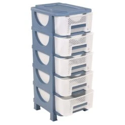 Ούμα Πλαστική Συρταριέρα Με 5 Συρτάρια 38x42x95εκ -Vougioukas Plastikes sirtarieres trofothikes 21