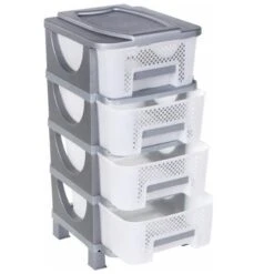 Βένους Πλαστική Συρταριέρα Με 4 Συρτάρια 38x42x77εκ