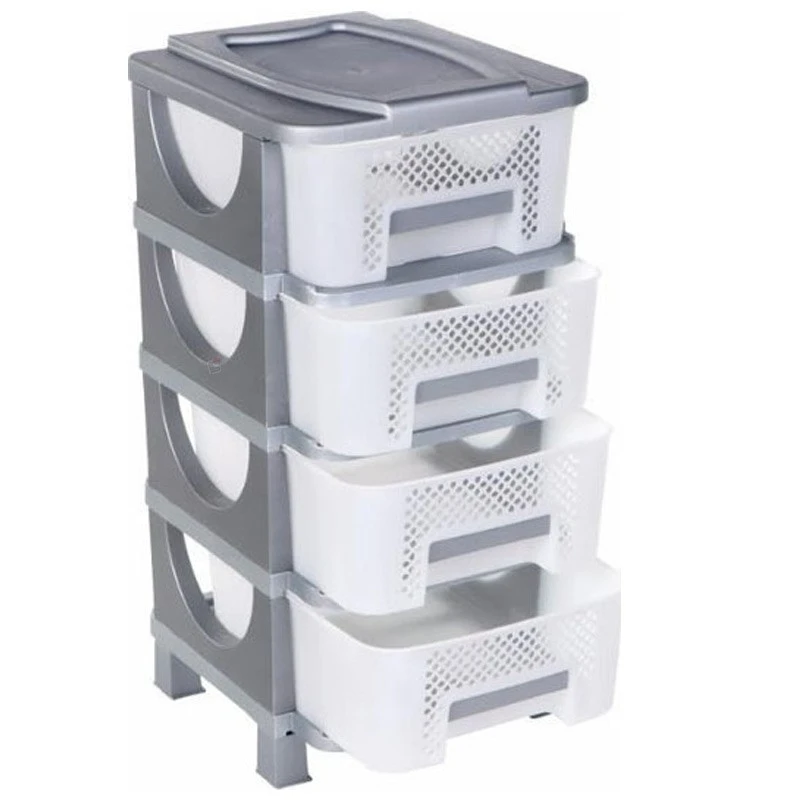 Βένους Πλαστική Συρταριέρα Με 4 Συρτάρια 38x42x77εκ 1 Βένους Πλαστική Συρταριέρα Με 4 Συρτάρια 38x42x77εκ