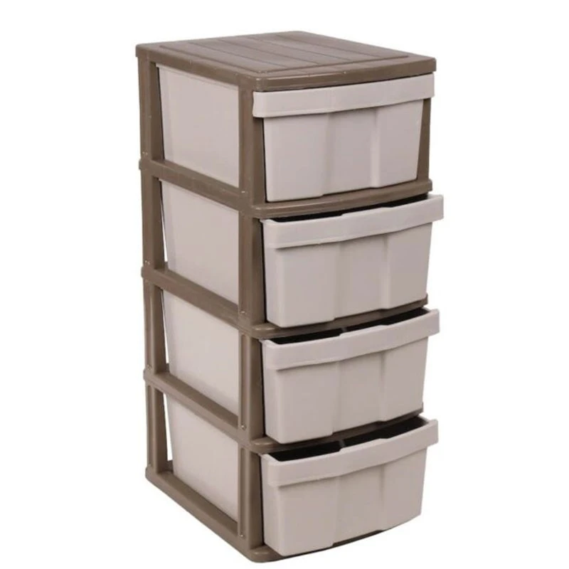 Ζήβα Κλειστή Πλαστική Συρταριέρα Με 4 Συρτάρια 40x50x99εκ 1 Ζήβα Κλειστή Πλαστική Συρταριέρα Με 4 Συρτάρια 40x50x99εκ