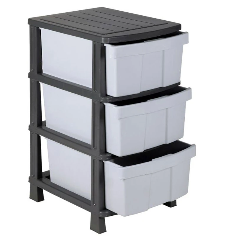 Τάρα Κλειστή Πλαστική Συρταριέρα Με 3 Συρτάρια 40x50x77εκ 1 Τάρα Κλειστή Πλαστική Συρταριέρα Με 3 Συρτάρια 40x50x77εκ