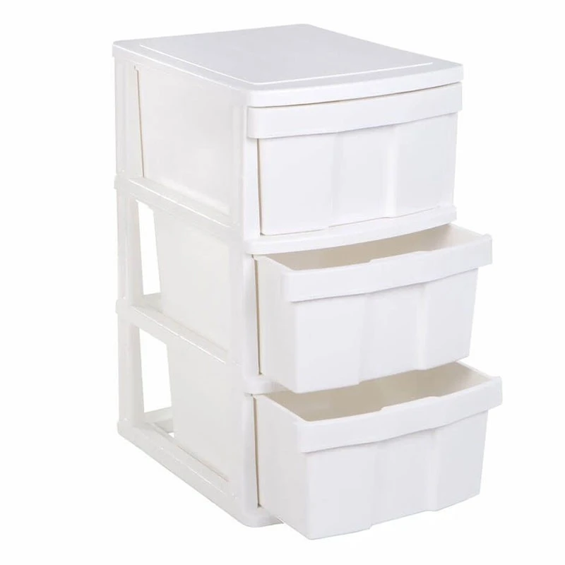 Τάρα Κλειστή Πλαστική Συρταριέρα Με 3 Συρτάρια 40x50x77εκ 2 Τάρα Κλειστή Πλαστική Συρταριέρα Με 3 Συρτάρια 40x50x77εκ - Image 2