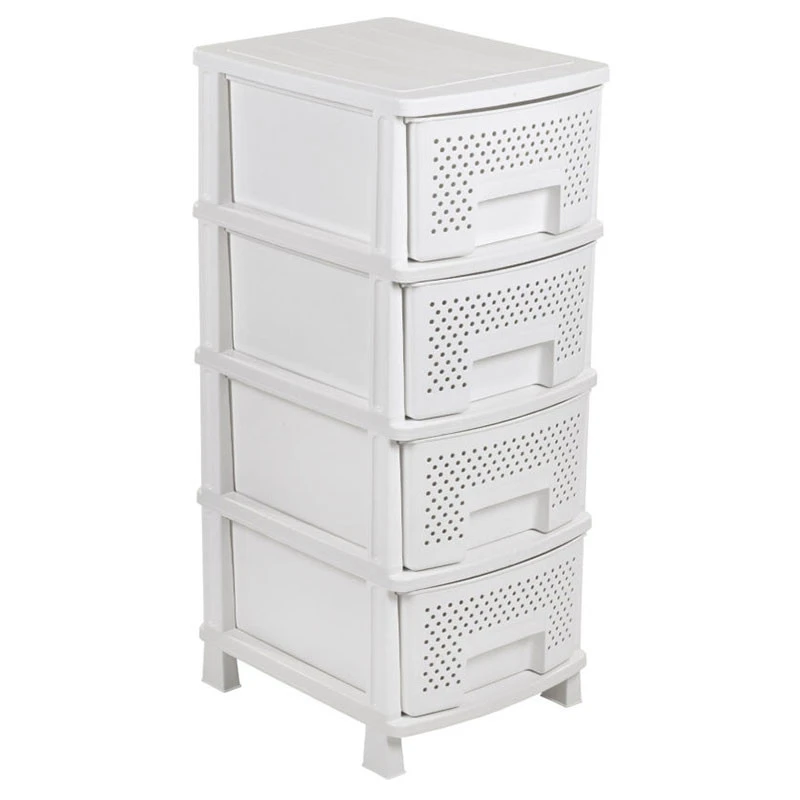 Ζήβα Πλαστική Συρταριέρα Με 4 Συρτάρια 40x50x99εκ 2 Ζήβα Πλαστική Συρταριέρα Με 4 Συρτάρια 40x50x99εκ - Image 2