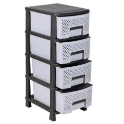 Ζήβα Πλαστική Συρταριέρα Με 4 Συρτάρια 40x50x99εκ 7 Ζήβα Πλαστική Συρταριέρα Με 4 Συρτάρια 40x50x99εκ -Vougioukas Plastikes sirtarieres trofothikes 39