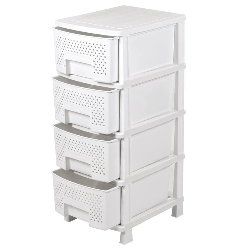 Ζήβα Πλαστική Συρταριέρα Με 4 Συρτάρια 40x50x99εκ 4 Ζήβα Πλαστική Συρταριέρα Με 4 Συρτάρια 40x50x99εκ - Image 4