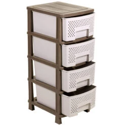 Ζήβα Πλαστική Συρταριέρα Με 4 Συρτάρια 40x50x99εκ 9 Ζήβα Πλαστική Συρταριέρα Με 4 Συρτάρια 40x50x99εκ -Vougioukas Plastikes sirtarieres trofothikes 41