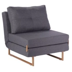 Sara Πολυθρόνα Κρεβάτι Ύφασμα 80x90x84εκ