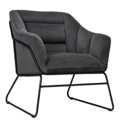 Raffaella Πολυθρόνα Μεταλλική Κοτλέ 67x70x76εκ