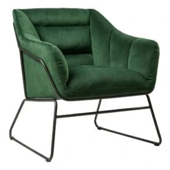 Raffaella Πολυθρόνα Μεταλλική Βελουτέ 67x70x76εκ