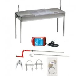 Σετ Ψησταριά Αρνιού Συρταρωτή Πλήρης Με Παρελκόμενα 145x50