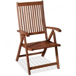 Villa 5 Πολυθρόνα Ξύλινη Ψηλή Πλάτη Πτυσσόμενη 5 θέσεων 58x72x108εκ