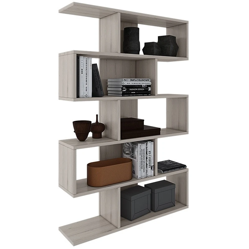 Ζίκ-Ζάκ Βιβλιοθήκη Ξύλινη 90x31x182εκ 1 Ζίκ-Ζάκ Βιβλιοθήκη Ξύλινη 90x31x182εκ