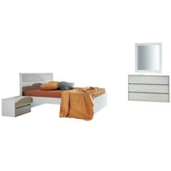 Electra Σετ Κρεβατοκάμαρας Μελαμίνη 5τμχ