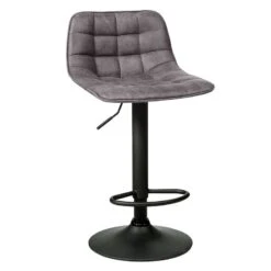 Morati Ύφασμα Suede Σκαμπώ Ρυθμιζόμενο 42x46x85/106εκ