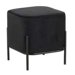 Bella/S Σκαμπώ Βελουτέ 36x36x38εκ