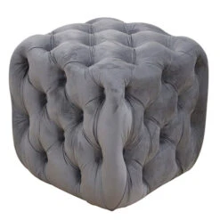 Astra Σκαμπώ Βελουτέ 45x45x45εκ