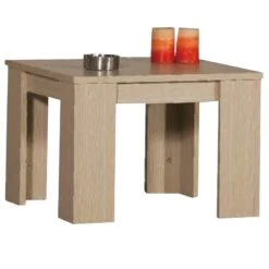 Simple Τραπεζάκι Σαλονιού – Καθιστικού Μελαμίνης 55x55x40εκ