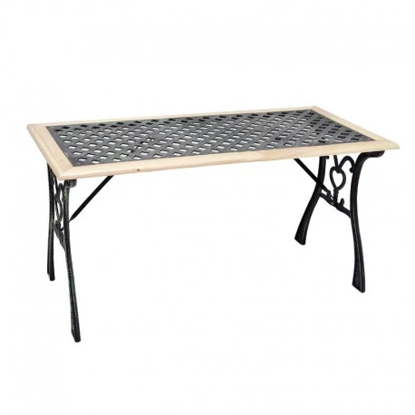 Castelo Τραπέζι Κήπου Μαντεμένιο 115x55x58εκ 1 Castelo Τραπέζι Κήπου Μαντεμένιο 115x55x58εκ