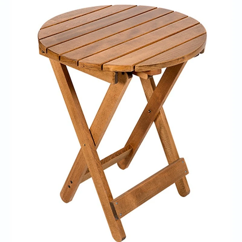 Ήρα Τραπέζι Κήπου Ξύλινο Πτυσσόμενο Φ60x75εκ 1 Ήρα Τραπέζι Κήπου Ξύλινο Πτυσσόμενο Φ60x75εκ