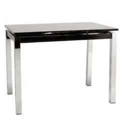 Glamour Τραπέζι Γυάλινο 100/150x65x75εκ -Vougioukas Trapezia kouzinas trapezaries 107