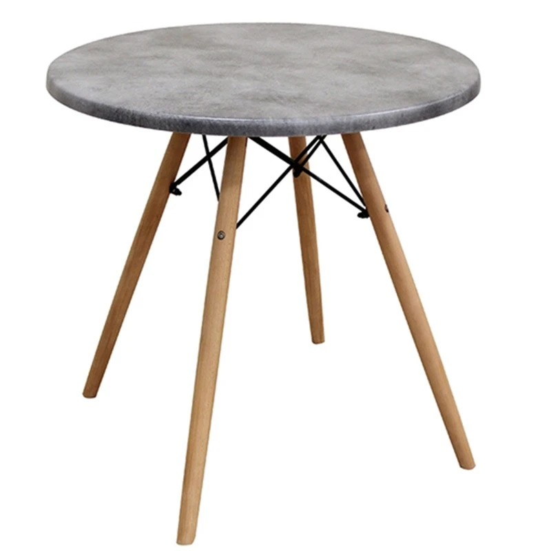 Randy Τραπέζι Ξύλινο Werzalit Φ70x69εκ 2 Randy Τραπέζι Ξύλινο Werzalit Φ70x69εκ - Image 2