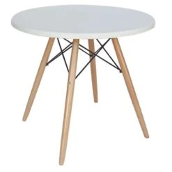 Randy Τραπέζι Ξύλινο Werzalit Φ70x69εκ 5 Randy Τραπέζι Ξύλινο Werzalit Φ70x69εκ -Vougioukas Trapezia kouzinas trapezaries 221