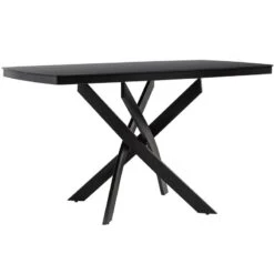 Orion Τραπέζι Μεταλλικό Γυάλινο 135x80x75εκ