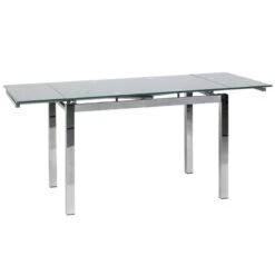 Glamour Τραπέζι Γυάλινο 110/170x74x75εκ