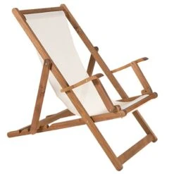 Σεζλονγκ Ξύλινη Με Υποπόδιο Με Μπράτσα 61xx115x95εκ -Vougioukas Xaplwstres saiz long kipou exwterikou xwrou 25