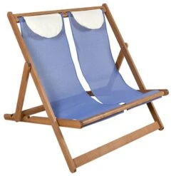 Σεζλονγκ Διπλή Ξύλινη Χωρίς Μπράτσα 113x115x95εκ