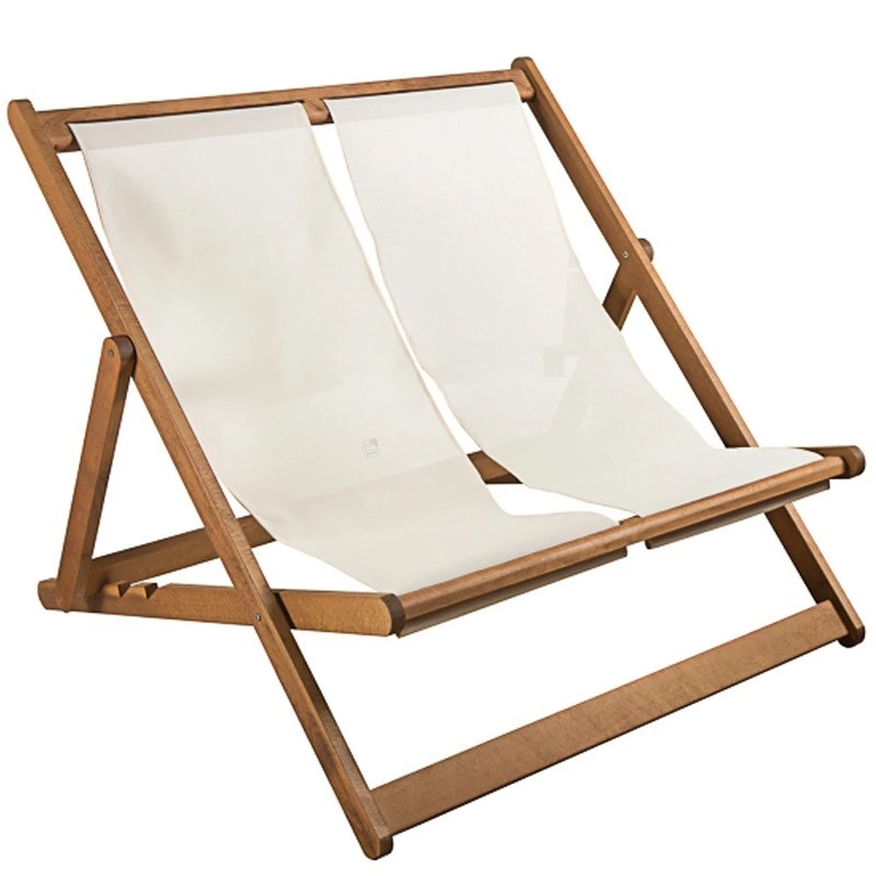 Σεζλονγκ Διπλή Ξύλινη Χωρίς Μπράτσα 113x115x95εκ 2 Σεζλονγκ Διπλή Ξύλινη Χωρίς Μπράτσα 113x115x95εκ - Image 2