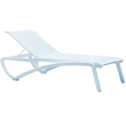 Sunset Ξαπλώστρα Πολυπροπυλενίου Με Textilene Χωρίς Μπράτσα 78x192x36εκ