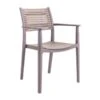 AKRON Πολυθρόνα 60x55x85εκ PP-UV Sand Beige - Tortora
