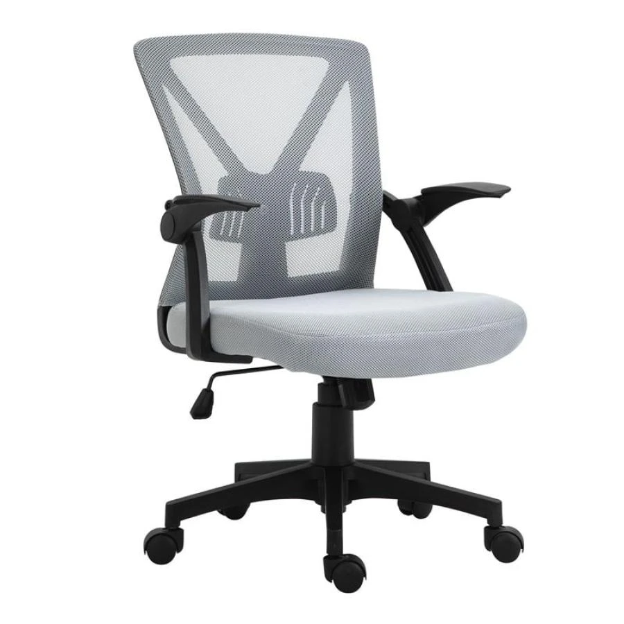 BF2130 Πολυθρόνα Γραφείου Ανακλινόμενα Μπράτσα - Mesh 61x57x91/101εκ Γκρι 1 BF2130 Πολυθρόνα Γραφείου Ανακλινόμενα Μπράτσα - Mesh 61x57x91/101εκ Γκρι