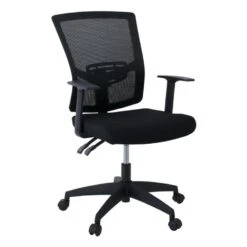 BF2910 Πολυθρόνα Γραφείου Μαύρο Mesh - 61x58x91/101εκ Ύφασμα Μαύρο